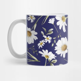 White Watercolor Flowers 2 Mug